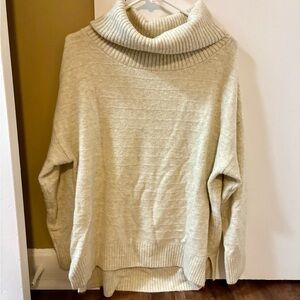 Old Navy Cream Turtleneck Sweater